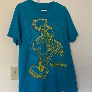 Disney Kingdom Hearts Large Turquoise Tee Shirt